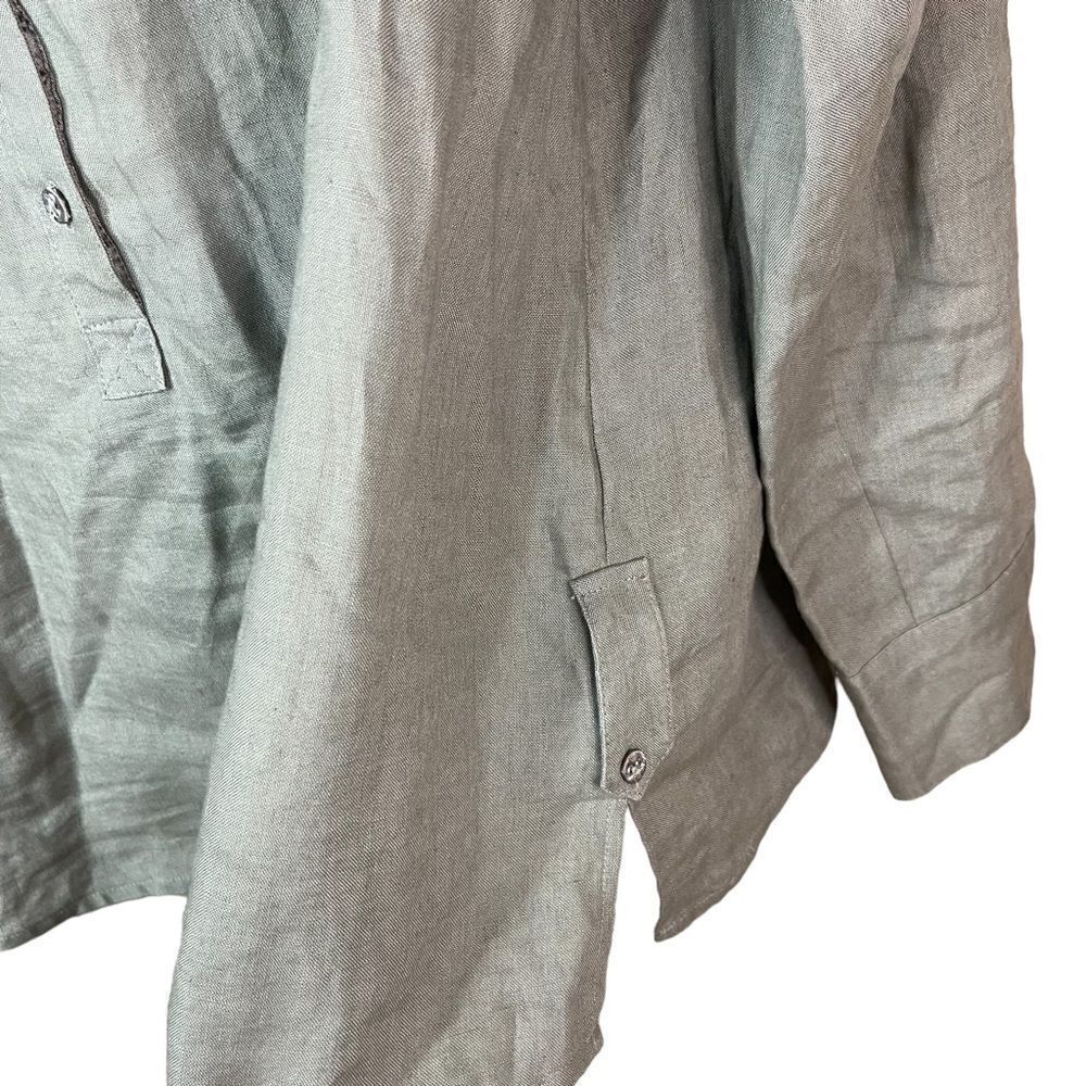 Laura Clement Collection 100% Linen Top - Picture 4 of 10